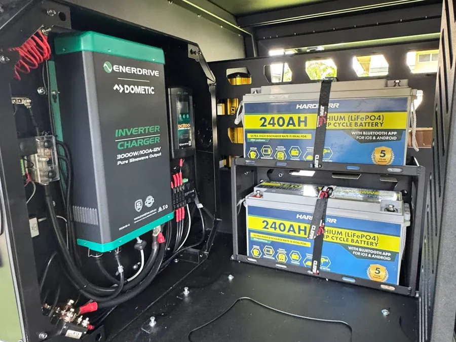 Inverter charger and 240Ah lithium
