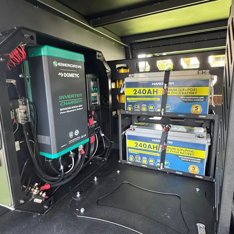Inverter charger and 240Ah lithium